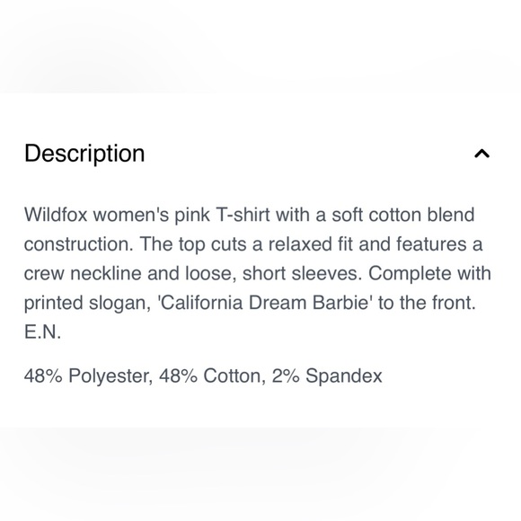 Wildfox California Dream Barbie T-Shirt - Picture 3 of 3